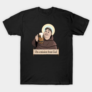 Friar Tuck Drinking a Cold Mug of Beer T-Shirt